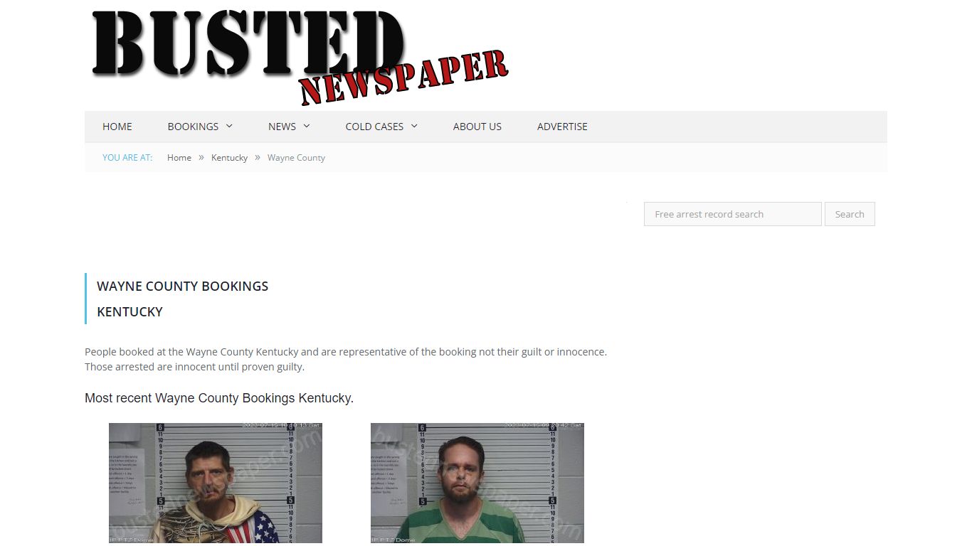 Wayne County, KY Mugshots - BUSTEDNEWSPAPER.COM